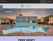 Tablet Screenshot of haciendaclub.com